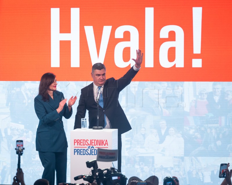 Zoran Milanović po drugi puta izabran za Predsjednika Republike Hrvatske