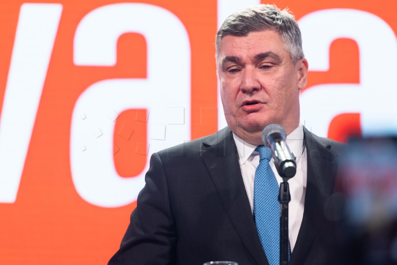 Zoran Milanović po drugi puta izabran za Predsjednika Republike Hrvatske