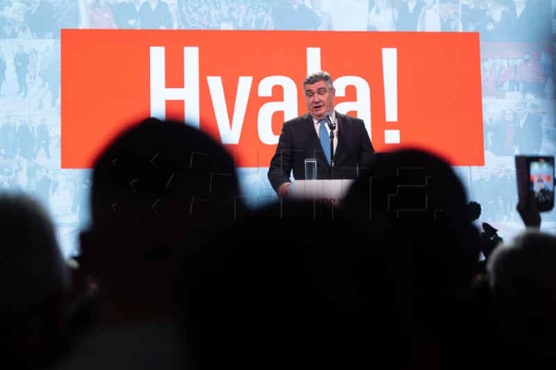 Zoran Milanović po drugi puta izabran za Predsjednika Republike Hrvatske