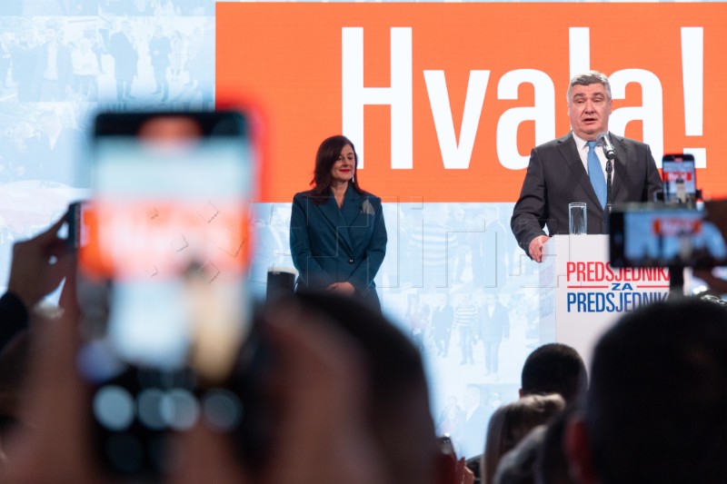 Zoran Milanović po drugi puta izabran za Predsjednika Republike Hrvatske