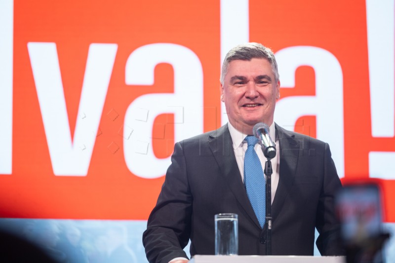 Zoran Milanović po drugi puta izabran za Predsjednika Republike Hrvatske