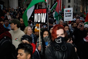 BRITAIN PROTEST ISRAEL PALESTINIANS CONFLICT