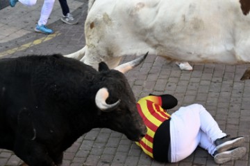 SPAIN RUNNING OF THE BULLS