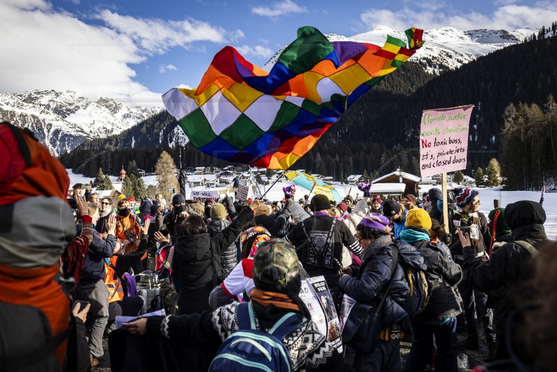 SWITZERLAND WEF 2025 DAVOS PROTEST