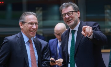 BELGIUM EU EUROGROUP FINANCE MINISTERS MEETING 