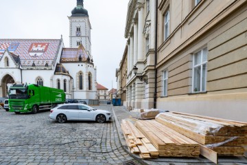 Zgrada Hrvatskog sabora u obnovi