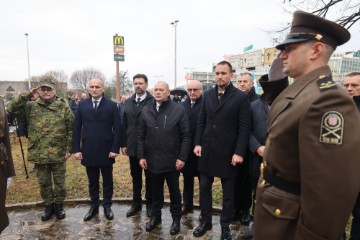 Odana počast poginulim hrvatskim braniteljima 4. gardijske brigade Pauci