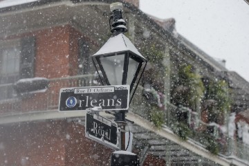 USA WEATHER NEW ORLEANS SNOW