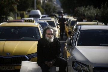 GREECE TAXI DRIVERS PROTEST