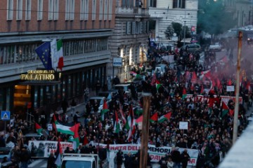 ITALY PALESTINIANS ISRAEL CONFLICT PROTEST