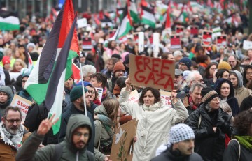 BELGIUM PROTEST ISRAEL GAZA CONFLICT