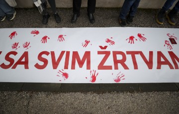 Mirna akcija solidarnosti za žrtve represivnog sustava u Srbiji