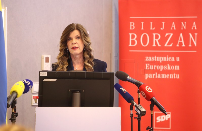 Konferencija za medije europarlamentarke Biljane Borzan