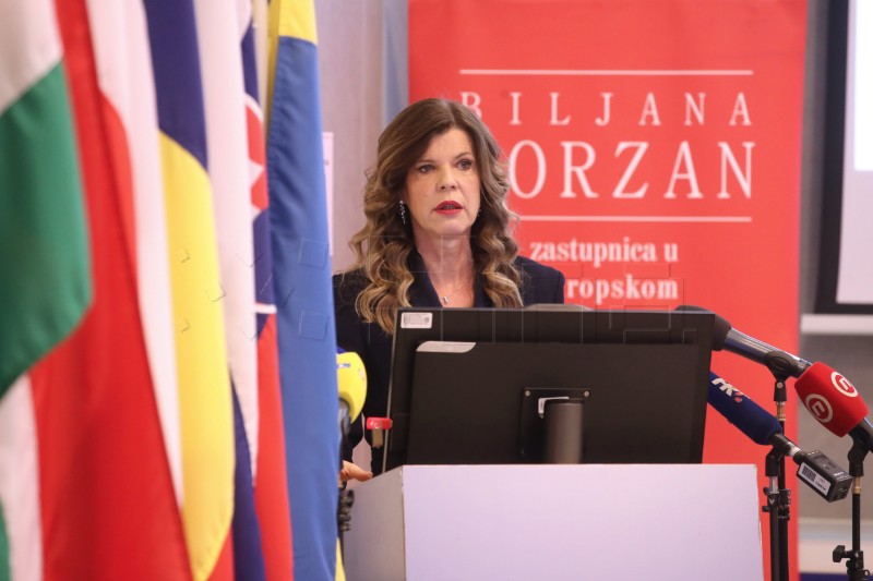 Konferencija za medije europarlamentarke Biljane Borzan