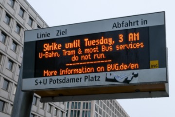 GERMANY BERLIN PUBLIC  TRANSPORT STRIKE