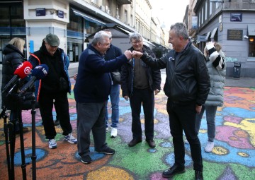 Konferencija za medije udruge taxi vozača i udruge Buđenje