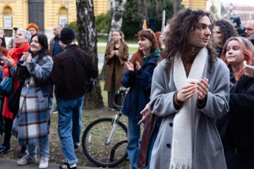 Prosvjed protiv nasilja na fakultetu u Osijeku