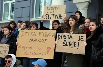 Rijeka: Riječki studenti podržali svoje kolege iz Osijeka  