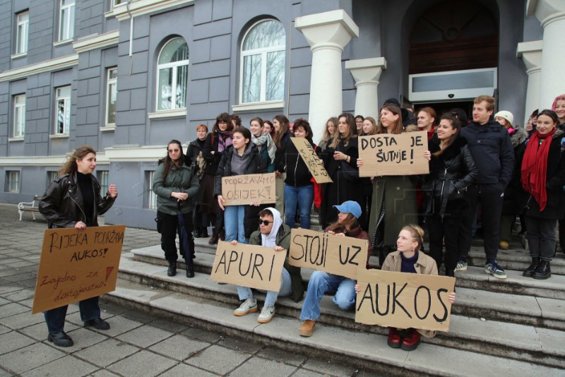 Rijeka: Riječki studenti podržali svoje kolege iz Osijeka  