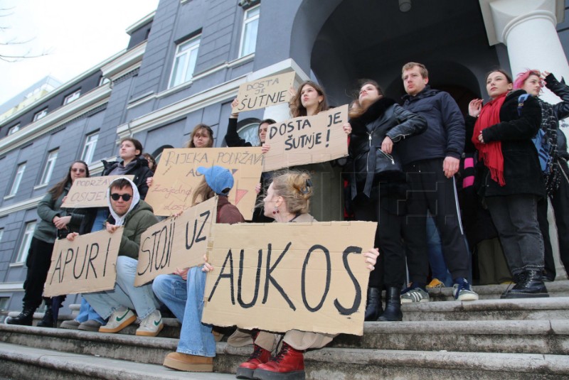 Rijeka: Riječki studenti podržali svoje kolege iz Osijeka  