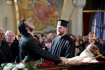 ALBANIA ORTHODOX CHURCH FUNERAL