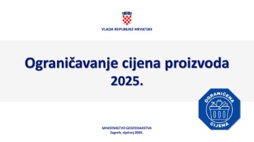 Ograničavanje cijena proizvoda 2025.