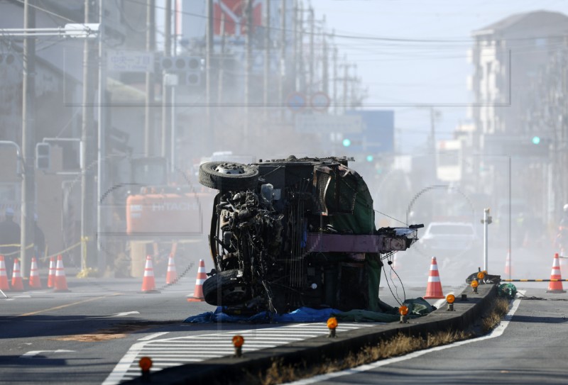 JAPAN ACCIDENT SINKHOLE