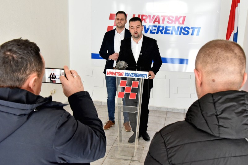 Konferencija za medije Hrvatskih suverenista 