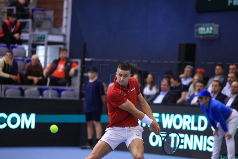 Davis Cup, Hrvatska - Slovačka, meč Duje Ajduković - Lukas Klein