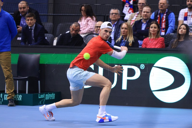 Davis Cup, Hrvatska - Slovačka, meč Dino Prižmić - Jozef Kovalik