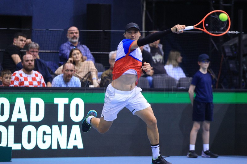 Davis Cup, Hrvatska - Slovačka, meč Dino Prižmić - Jozef Kovalik