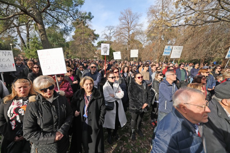 Zadar: Prosvjed "Spasimo Vruljicu" protiv devastacije prostora i zelenih površina