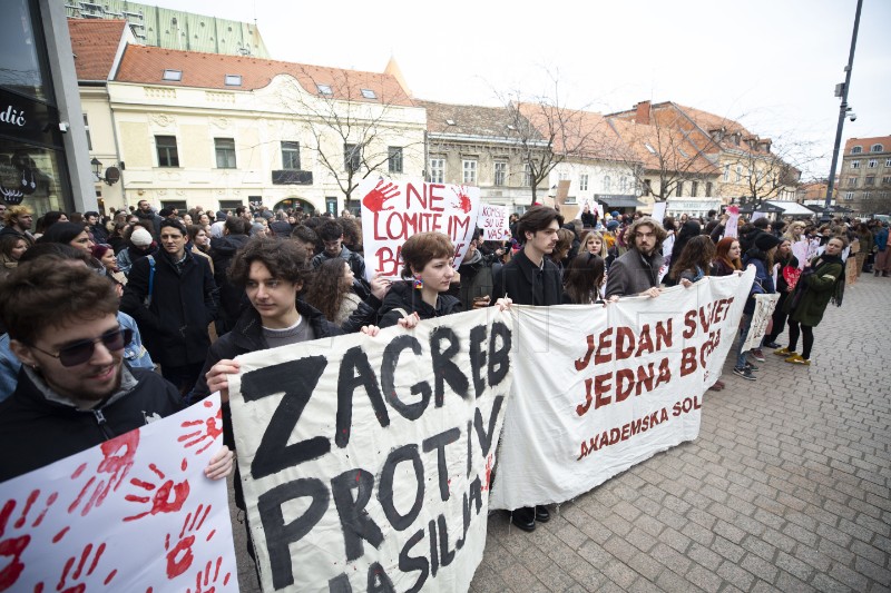 Zagreb: Skup solidarnosti sa studentima u Srbiji