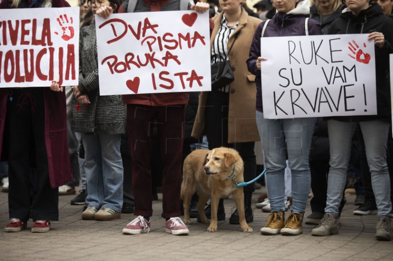 Zagreb: Skup solidarnosti sa studentima u Srbiji