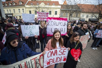 Zagreb: Skup solidarnosti sa studentima u Srbiji