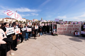 Split: Skup solidarnosti sa studentima u Srbiji