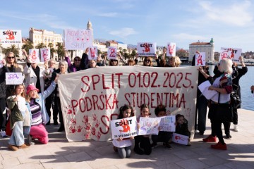 Split: Skup solidarnosti sa studentima u Srbiji