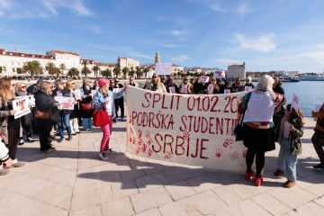 Split: Skup solidarnosti sa studentima u Srbiji