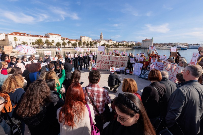 Split: Skup solidarnosti sa studentima u Srbiji