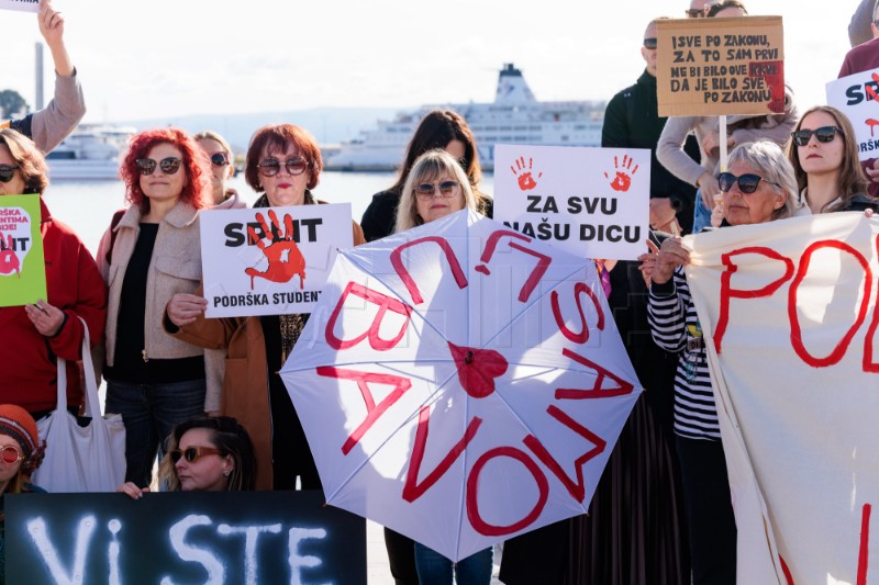 Split: Skup solidarnosti sa studentima u Srbiji