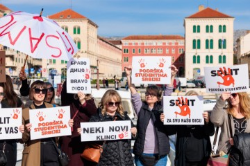 Split: Skup solidarnosti sa studentima u Srbiji