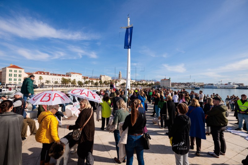 Split: Skup solidarnosti sa studentima u Srbiji