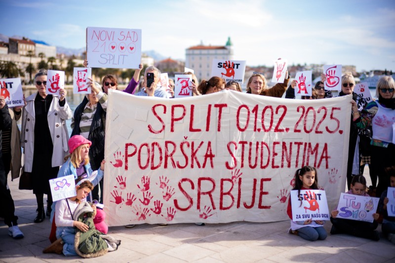 Split: Skup solidarnosti sa studentima u Srbiji