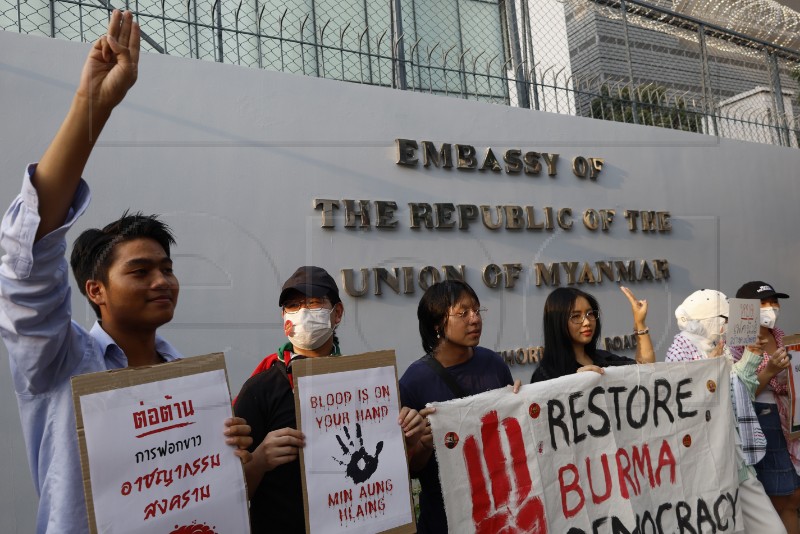 THAILAND MYANMAR PROTEST