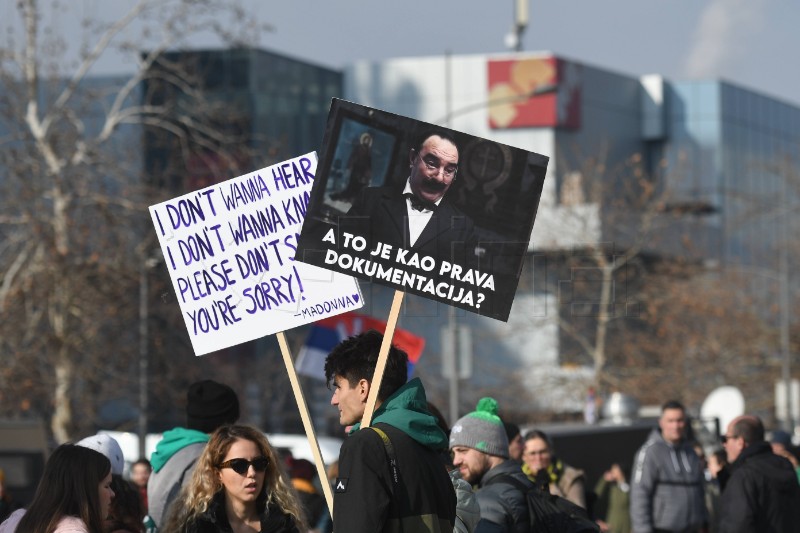 Nastavlja se blokada Mosta slobode u Novom Sadu