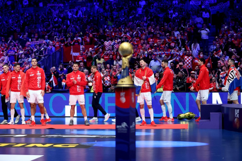 Ceremonija dodjele medalja Svjetskog rukometnog prvenstva, Hrvatska - Danska