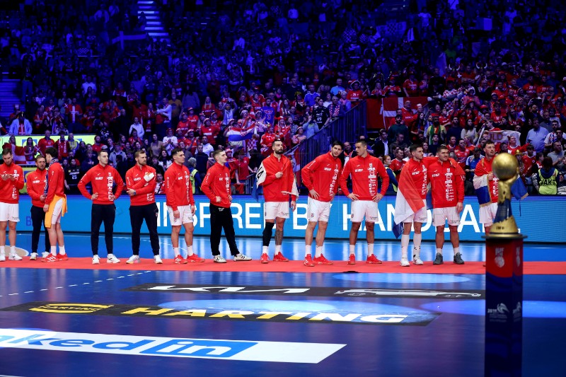 Ceremonija dodjele medalja Svjetskog rukometnog prvenstva, Hrvatska - Danska