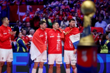 Ceremonija dodjele medalja Svjetskog rukometnog prvenstva, Hrvatska - Danska