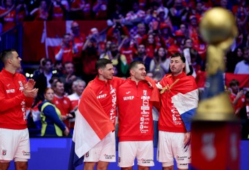 Ceremonija dodjele medalja Svjetskog rukometnog prvenstva, Hrvatska - Danska