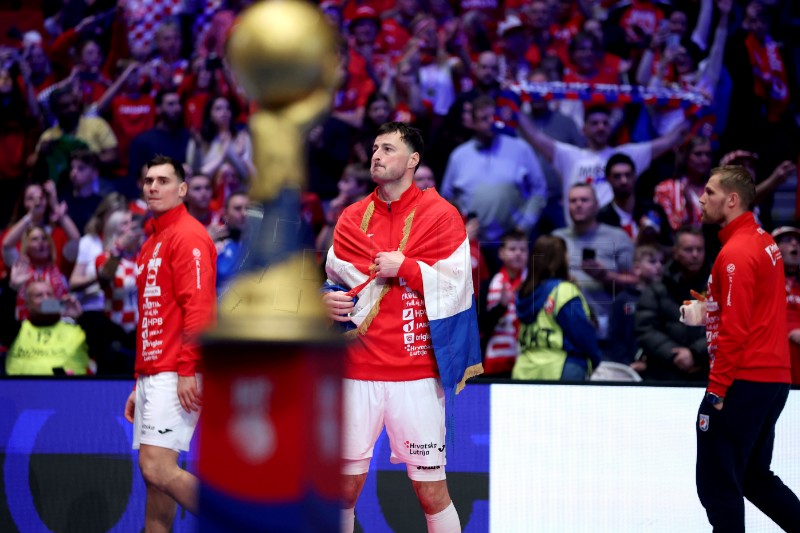 Ceremonija dodjele medalja Svjetskog rukometnog prvenstva, Hrvatska - Danska